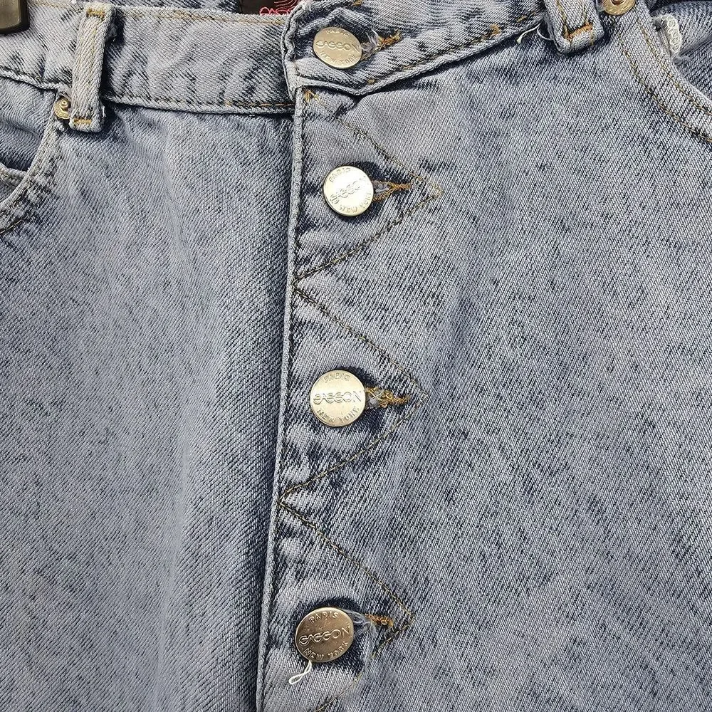 Vintage Sasson‎ Jeans Size 6 Button Fly High Rise Tapered Mom Skater Acid Wash
